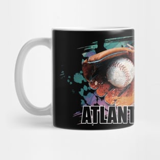 Retro Proud Team Name Atlanta Classic Style Baseball Mug